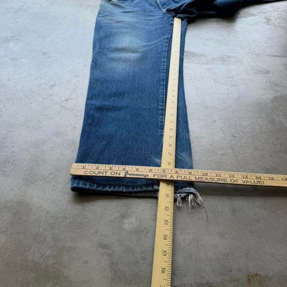 Vintage 90's Dickies Faded Blue carpenter heavy work denim jeans 34x31 - Picture 8 of 8